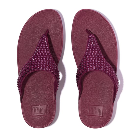 FitFlop Lulu maxi-crystal toe-post sandals - Image 4
