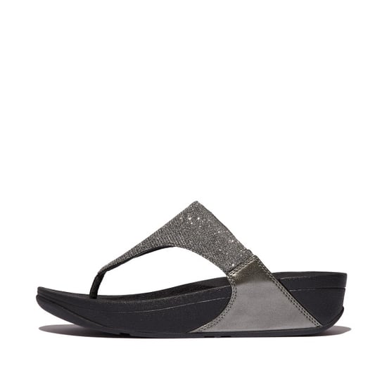 FitFlop Lulu shimmerlux toe-post sandals - Image 4
