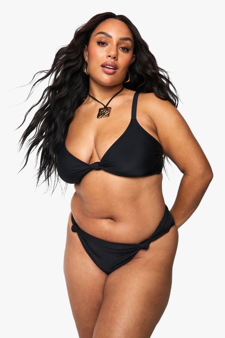 Plus Knot Detail Bikini Brief - Image 1