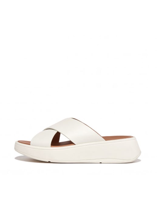 FitFlop F-mode leather flatform cross slides - Image 3