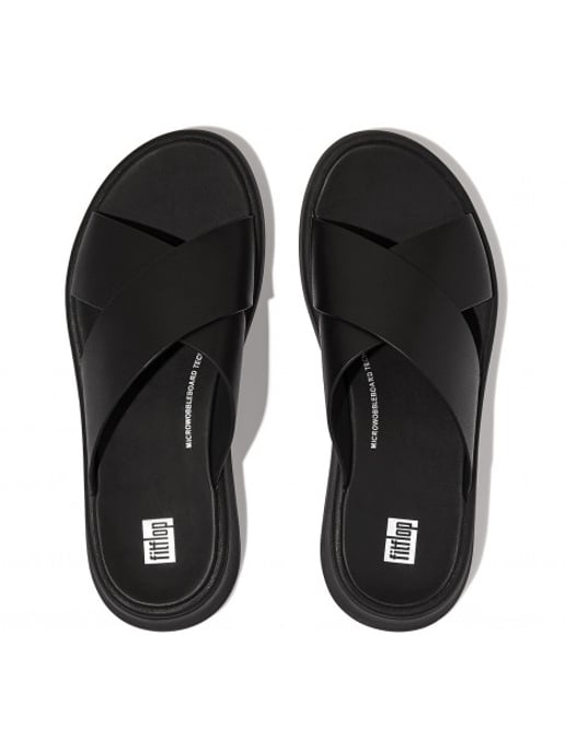 FitFlop F-mode leather flatform cross slides - Image 5