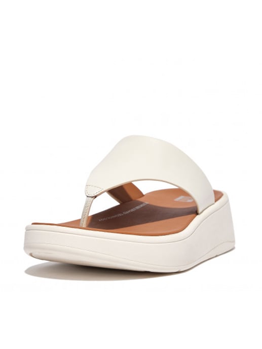 FitFlop F-mode leather flatform toe-post sandals - Image 2