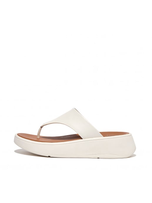 FitFlop F-mode leather flatform toe-post sandals - Image 3