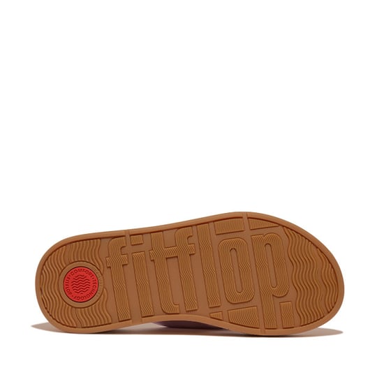 FitFlop F-mode leather-twist flatform toe-thongs (cork) - Image 4