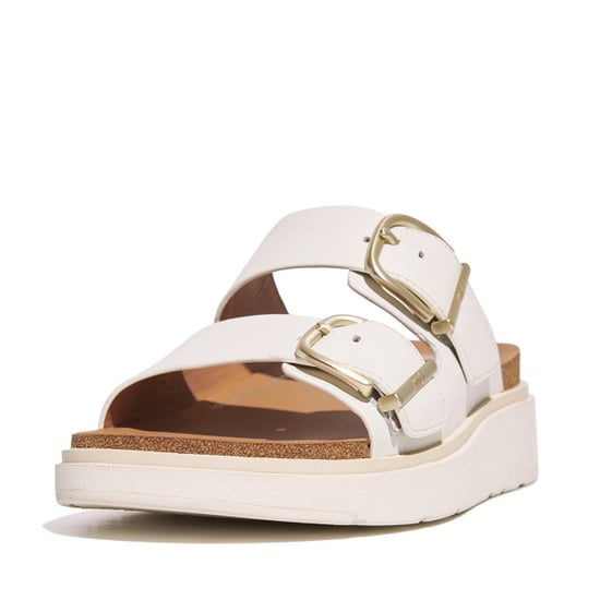 FitFlop Gen-ff buckle two-bar leather slides - Image 2