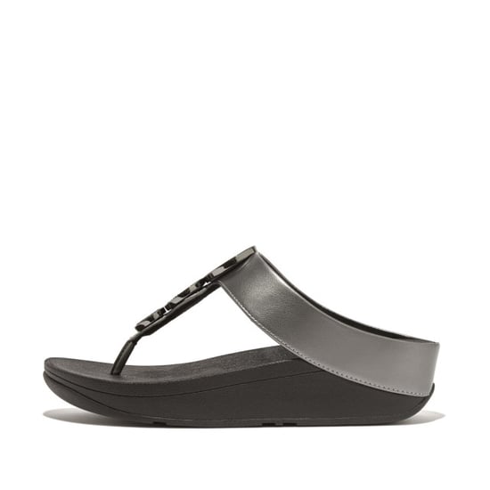 FitFlop Halo bead-circle metallic toe-post sandals - Image 5