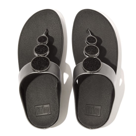 FitFlop Halo bead-circle metallic toe-post sandals - Image 6