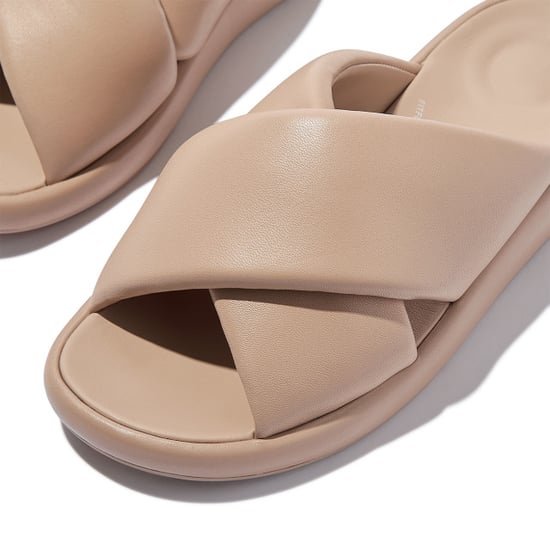 FitFlop Iqushion d-luxe padded leather cross slides - Image 6