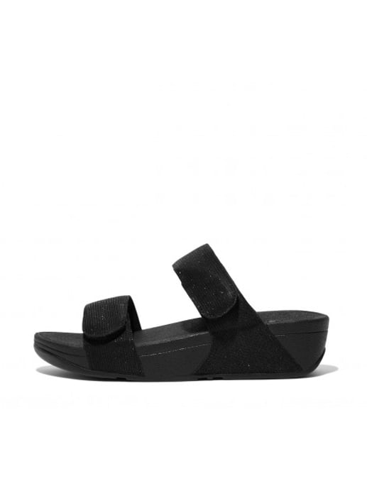 FitFlop Lulu adjustable shimmerlux slides - Image 3