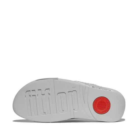 FitFlop Lulu crystal-mix metallic cross slides - Image 5