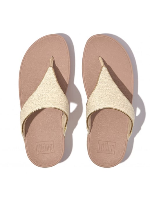 FitFlop Lulu shimmerweave toe-post sandals - Image 1