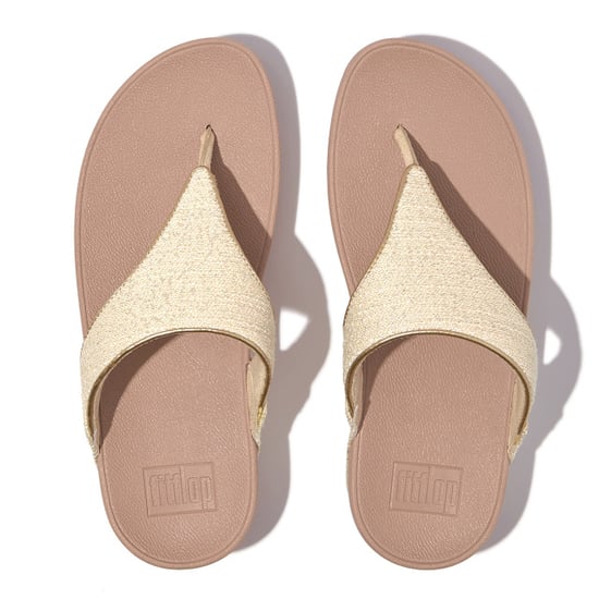 FitFlop Lulu shimmerweave toe-post sandals - Image 3