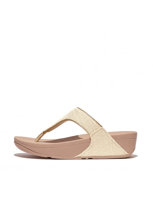 FitFlop Lulu shimmerweave toe-post sandals - Image 4