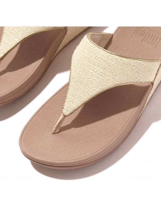 FitFlop Lulu shimmerweave toe-post sandals - Image 6
