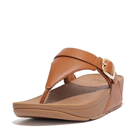 FitFlop Lulu verstelbare leren toepost slippers - Image 1
