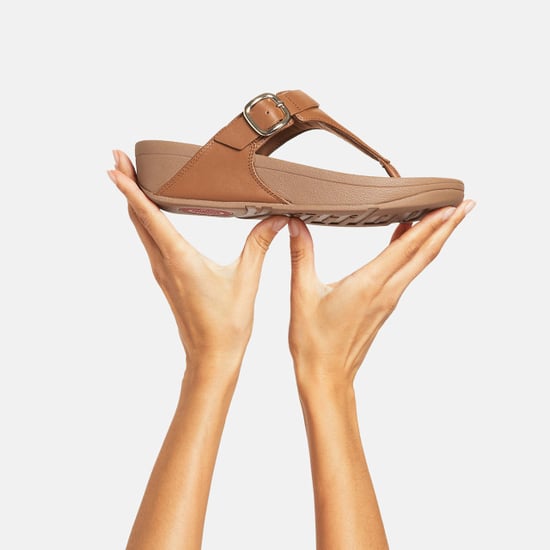 FitFlop Lulu verstelbare leren toepost slippers - Image 4