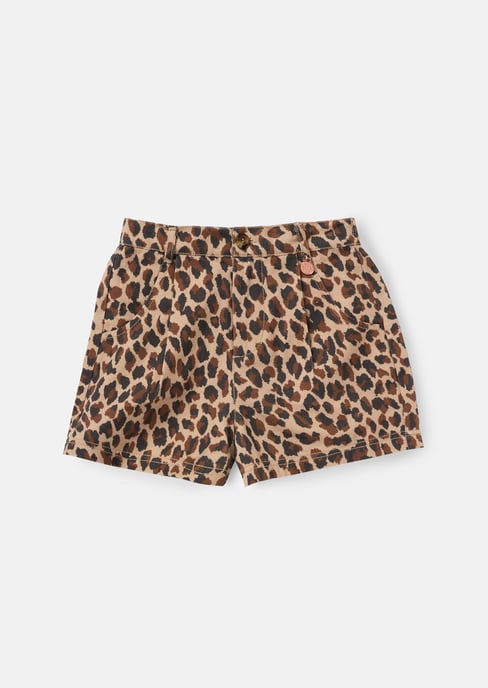 Rochelle Brown Leopard Print Shorts - Image 1
