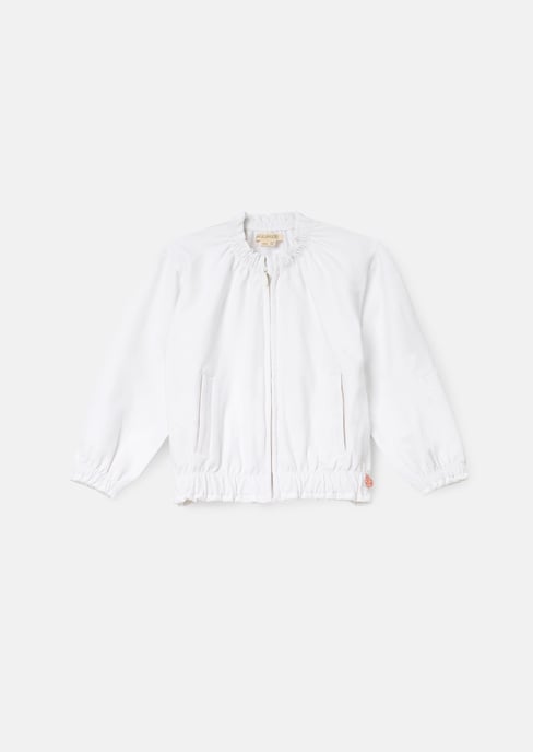 Blithe White Zip Up Jacket - Image 1