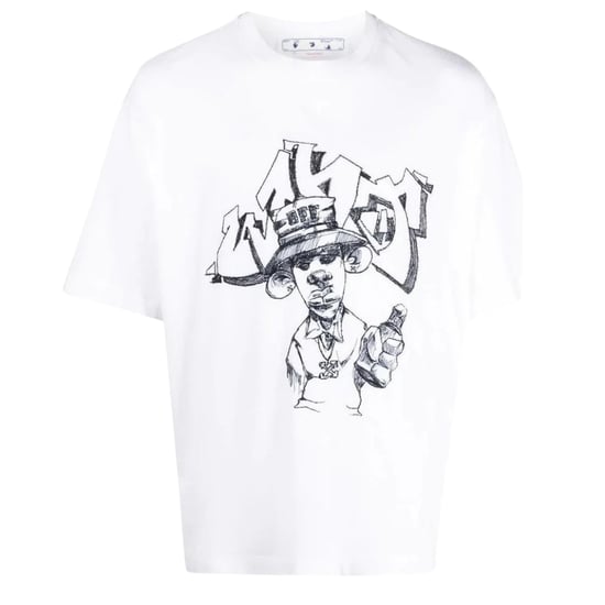 Off-white Graff Freest Over Skate T-shirt Met Korte Mouwen, Wit - Image 1