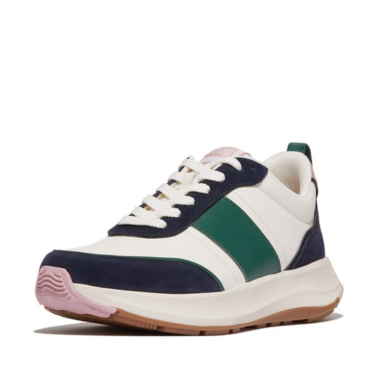 FitFlop F-mode flow sneaker leather & suede mix - Image 2