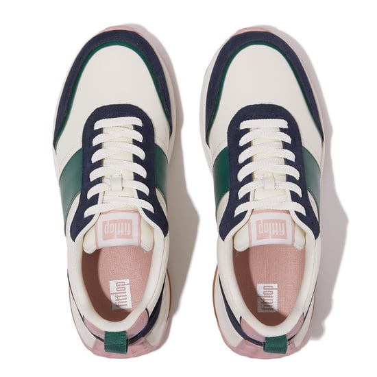 FitFlop F-mode flow sneaker leather & suede mix - Image 3