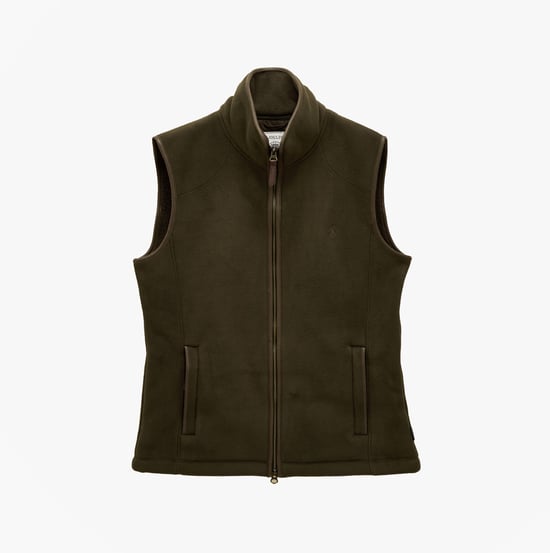 Joules Heritage Fleece Mens Gilet Green - Image 1