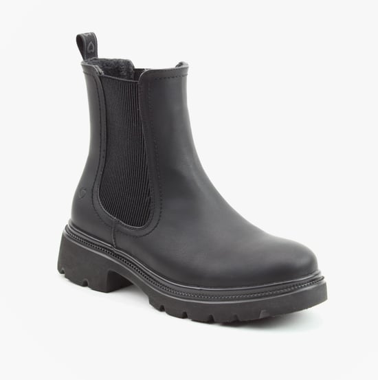 Heavenly Feet Zeta Womens Chelsea Boots Black - Image 1