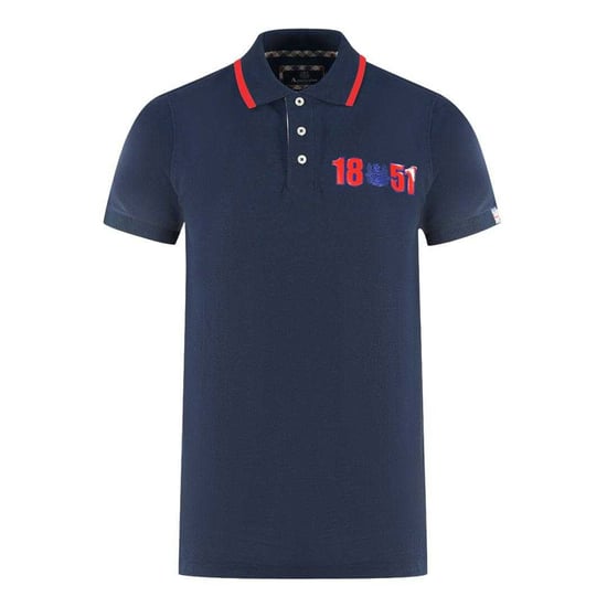 Aquascutum Volwassen unisex poloshirt London 1851 (Marine) - Image 1