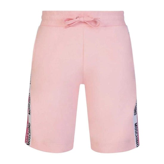 Moschino Heren Geprint Tape Shorts (Roze) - Image 1