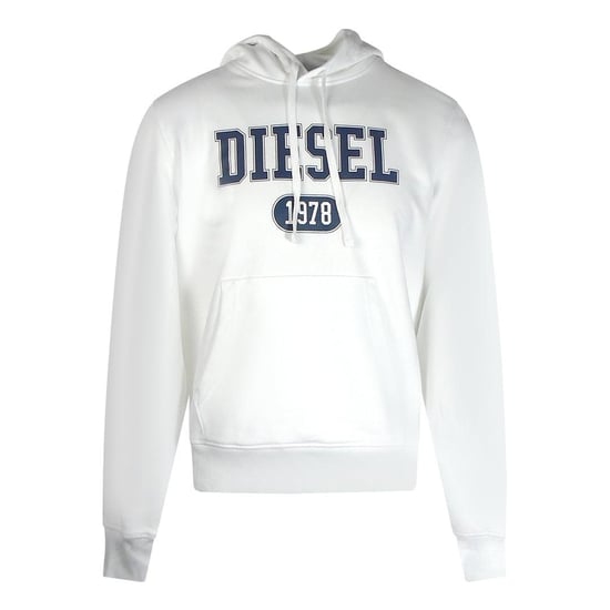 Diesel Heren 1978 Bold Logo Hoodie (Wit) - Image 1