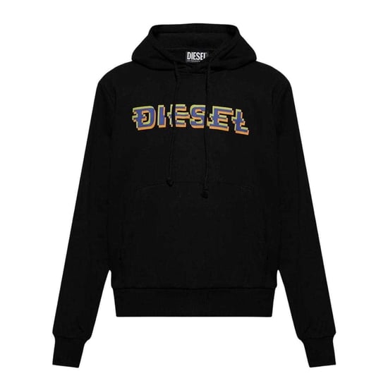 Diesel Mannen Pixel Logo Hoodie (Zwart) - Image 1