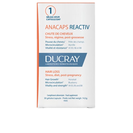 Anacaps Reactiv Reactieve Haargroei Voedingssupplement 30 Stuks - Image 1