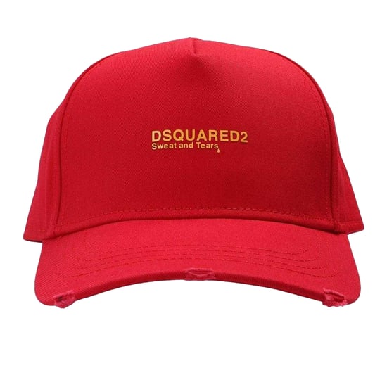 DSquared2 Sweat And Tears Logo Baseball Cap (Rood) - Image 1