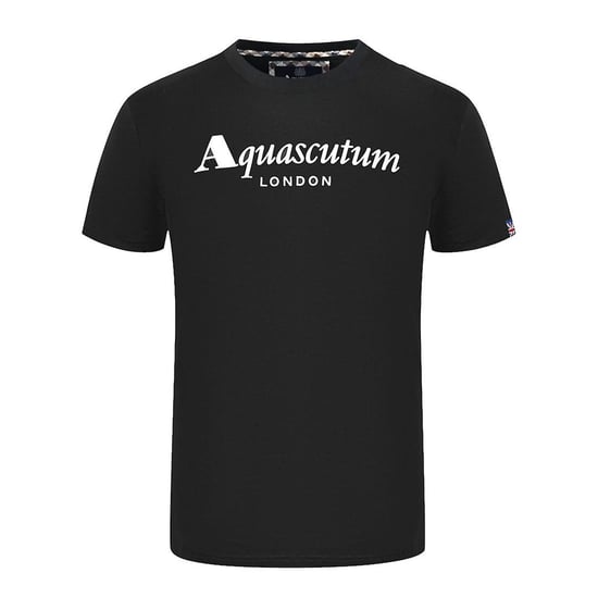 Aquascutum Heren Londen T-Shirt (Zwart) - Image 1