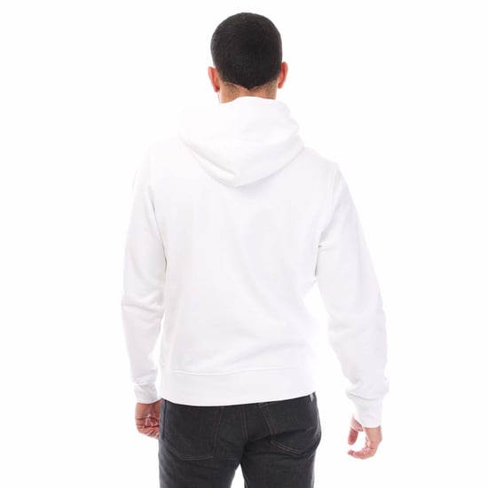 Men's Diesel S-Ginn 1-B Hoodie in White - Image 3