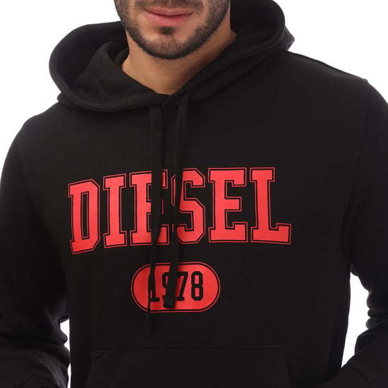 Diesel 1978 Vet Merk Logo Wit Hoodie - Image 3
