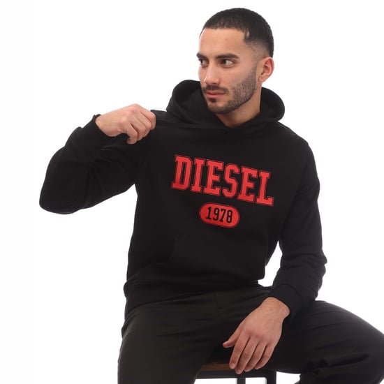 Diesel 1978 Vet Merk Logo Wit Hoodie - Image 4