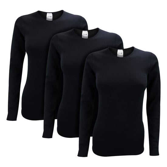 3 Pack Ladies Long Sleeved Thermal Top for Winter - Image 1