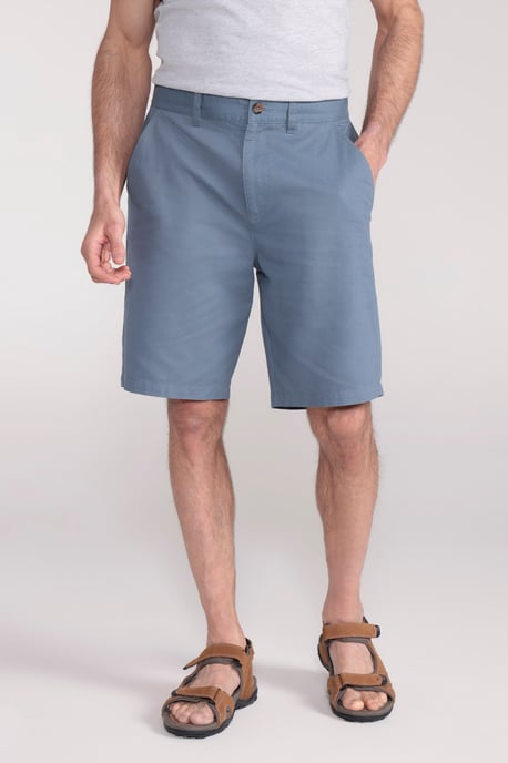 'Woods' Mens Chino Shorts Breathable Comfortable Regular Fit Blue - Image 1