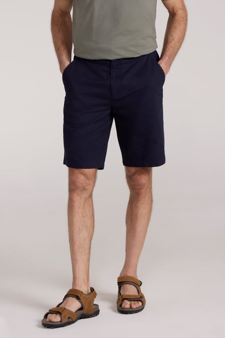 'Woods' Mens Chino Shorts Breathable Comfortable Regular Fit Navy - Image 1