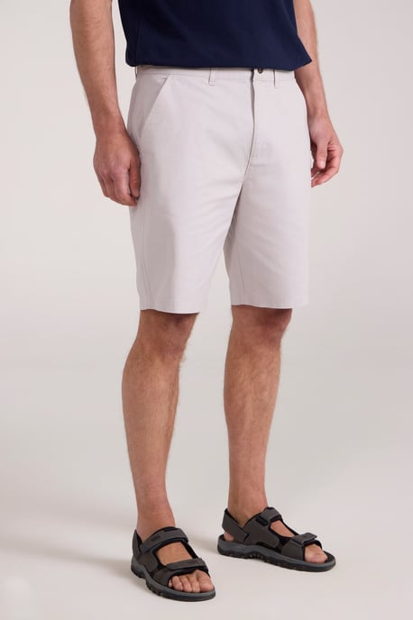 'Woods' Mens Chino Shorts Breathable Comfortable Regular Fit Off-White - Image 1