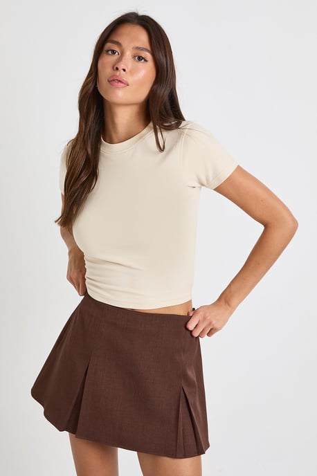 Woven Pleated Skort - Image 1