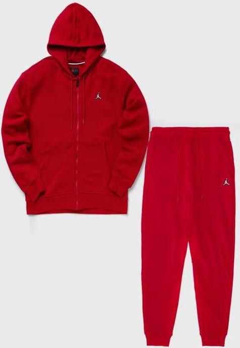 Nike Mens Red Jordan Fleece Tracksuit - Image 1