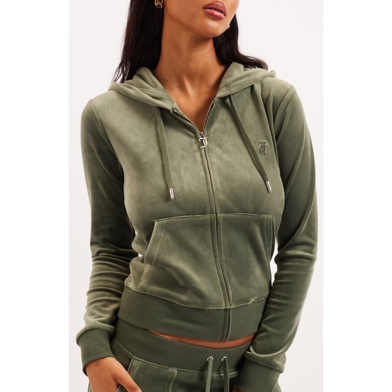 Juicy Couture Robertson Classic Jacka Polyamid Dam Grön Huva Sweatshirt - Image 1