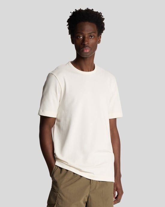 Lyle & Scott Suède Bies Pique T-Shirt - Argent - Image 1