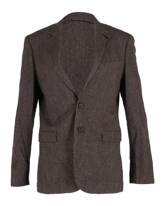 Boss Striped Blazer in Brown Cotton - Image 1