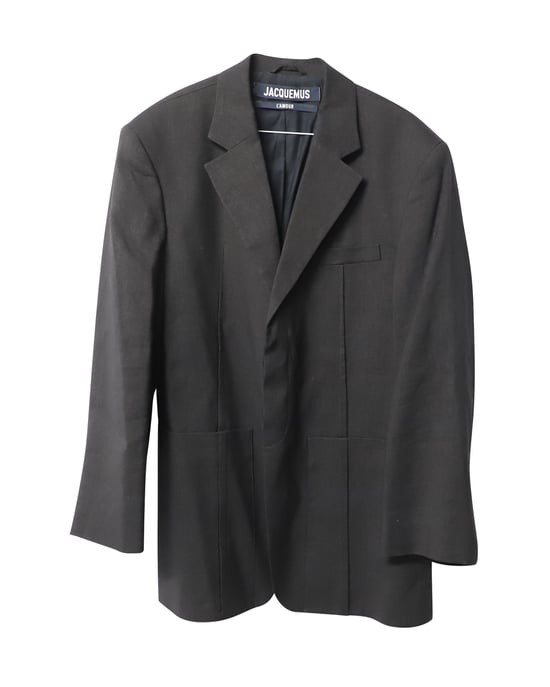 Jacquemus La Veste D'Homme Blazer in Zwart Hennep - Image 1