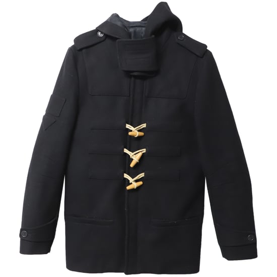 Zadig & Voltaire Matt Duffle Coat in Black Wool - Image 1