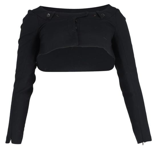 Givenchy Korte Bolero Jacket in Zwarte Wol - Image 1