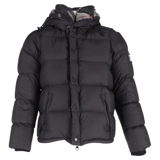 Burberry Logo-Appliqué Puffer Jacket in Black Nylon - Image 1